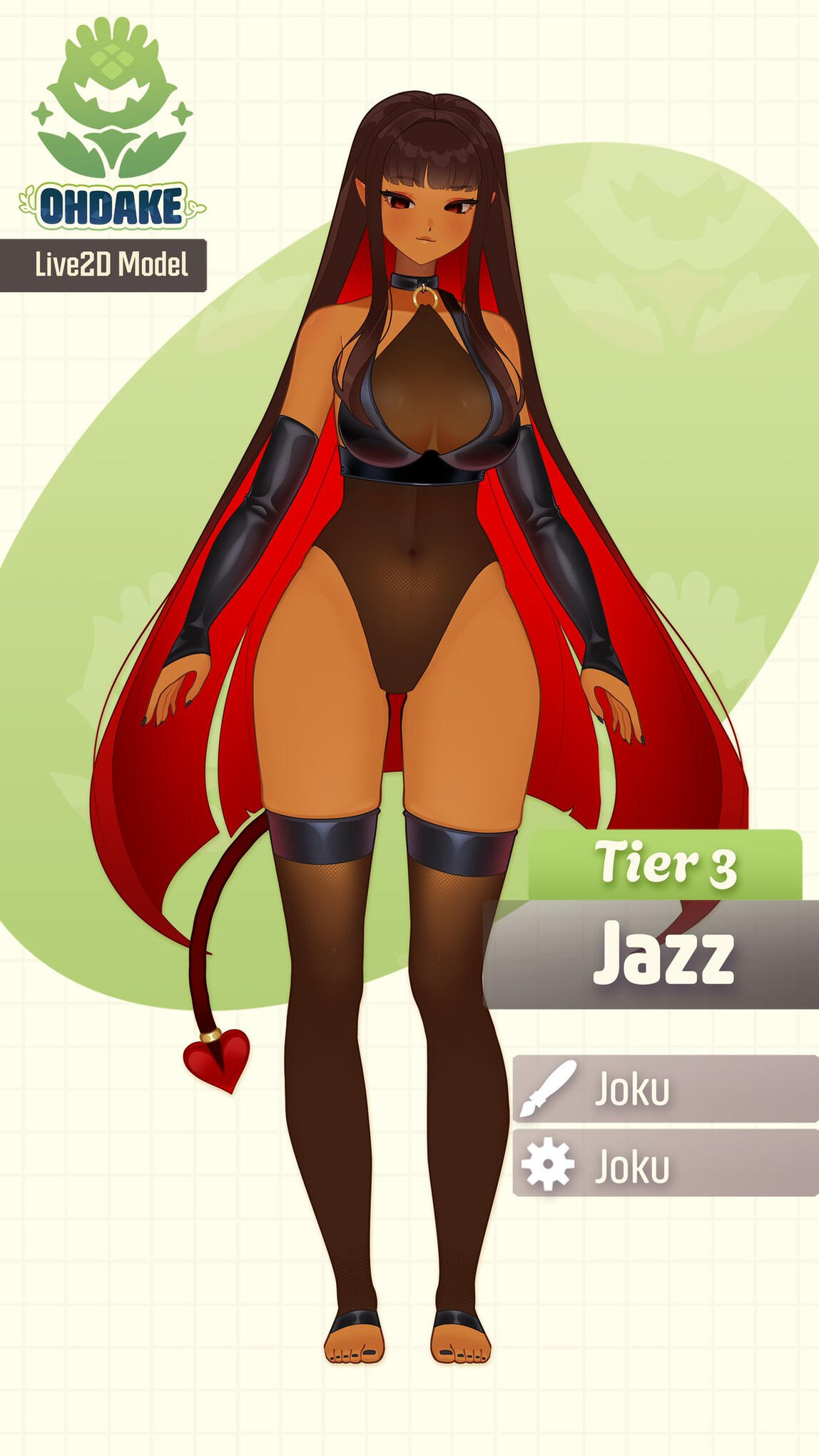 Jezebel Vtuber Model Showcase by JokuVT